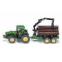Sieper Gmbh - FARMER Traktor mit Forstanhnger, Modellfahrzeug
