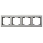 Gira - 021433 Abdeckrahmen 4f E2 Edelstahl