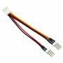 Inline - InLine Lfter Adapterkabel, 3-pol Molex Bu. an 2x 3-pol Molex St. (33433)