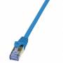 Logilink - Patchkabel CAT6A S/FTP AWG26 PIMF 0,50m blau