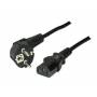 Shiverpeaks - shiverpeaks Type F/C13 5m - Power plug type F - C13 coupler - Mnnlich/weiblich - Abgewinkelt - Gerade - Nickel (BS60008)