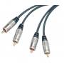 Tecline - Professional Audiokabel, High Quality, vergoldet, 2x Cinch St./2x Cinch St., 3.0 m Hochwertiges Kabel zum Verbinden von Gerä