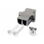 Tecline - LWL Kupplung LC/LC, Duplex, Single-/Multimode, Metall-Gehuse mit Keramik-Ferrule Nicht zum Einsatz in Spleiboxen ge