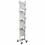Helit - H6813399, Metall, Grau, 4 Regale, 260 mm, 390 mm, 1580 mm
