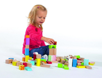 Eichhorn 100002226 - Colour Holzbausteine 50-teilig 1