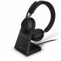 Jabra - Evolve2 65 Stereo MS + Ladestation + Link 380 USB-C, schwarz