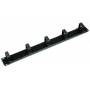 Triton - 19zbh. Kabelfhrungsplatte mit 6 Bgeln, 1HE, Schwarz, Rangierpanel, t=53mm,
