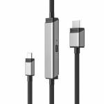 Alogic - Adapterkabel USB-C -> HDMI mit 100W PD M/M 2m spacegr