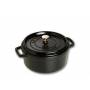 Staub Cocotte - Single Pan - Schwarz - Eisenguss - 3, 8 L - 2 4