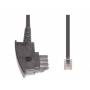 E & P - e+p T 36/3 3m Schwarz Telefonkabel (T 36/3)