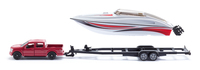 Sieper Gmbh - Siku Ford F150 with motorboat Set de modelos a escala de coches Previamente montado 1:50 