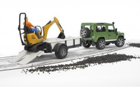 Bruder Profi-serie Land Rover Defender, Einachsanh [spielwar 6