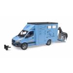 Bruder Spielwaren Gmbh & Co. Kg - MB Sprinter Tiertransporter mit Pferd, Modellfahrzeug