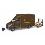 Bruder Spielwaren Gmbh & Co. Kg - MB Sprinter UPS mit Fahrer und Zubehr, Modellfahrzeug