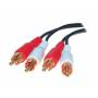 Shiverpeaks - Shiverpeaks BASIC-S - Audiokabel - Composite Audio - RCA (M) bis RCA (M) - 50 cm - abgeschirmt - Schwarz
