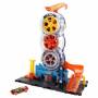 Mattel - City Super Reifen Shop (mehrfarbig, Inkl. Hot-Wheels Fahrzeug)
