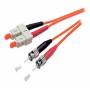 Shiverpeaks - S-Conn 1m SC - ST - SC - st - Mnnlich/mnnlich - OM2 - Schwarz - Grau - Orange - Multi-Modus (CO 77911)