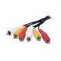 Shiverpeaks - Shiverpeaks BASIC-S - Video- / Audiokabel - Composite Video / Audio - RCA (M) bis RCA (M) - 1.5 m - abgeschirmt - Schwarz - gefo