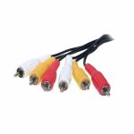 Shiverpeaks - shiverpeaks BASIC-S 3x RCA - 3x RCA 5.0m - 3 x RCA - Mnnlich - 3 x RCA - Mnnlich - Nickel - Schwarz - Rot - Wei&szli