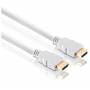 Tecline - Tecline 2m HDMI m/m 2m HDMI HDMI White HDMI cable