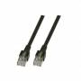 Efb-elektronik - RJ45 Patchkabel SF/UTP, Cat.5e, PVC, CCA, 7,5m, schwarz