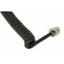 Inline -  Spiralkabel, RJ10 St/St, max. 2m schwarz (18893)