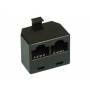 Inline -  ISDN Verteiler, 1x RJ45 St an 2x RJ45 Bu ohne Endwiderstand (69934)