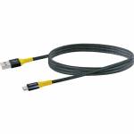 2m Schwarz Schwaiger Ladekabel Usb 2.0 A > Usb Micro 1 / gelb - Ladekabel USB 2.0 A>Micro USB 1,2m schwarz/gelb