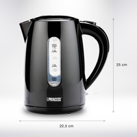 Princess 236017 Wasserkocher - 1, 7 L - 2200 W - Schwarz - Wa 5