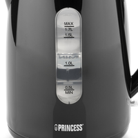 Princess 236017 Wasserkocher - 1, 7 L - 2200 W - Schwarz - Wa 10