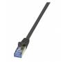 Logilink - Patchkabel mit Cat7-Rohk. Primel. S/FTP schw 20,0m