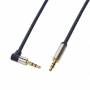 Logilink - - Audiokabel - mini-phone stereo 3.5 mm mnnlich zu mini-phone stereo 3.5 mm mnnlich - 1 m - dunkelblau - 90 Stecker