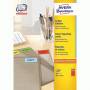 Avery Zweckform - -标签-红色-A4 (210 x 297 mm)-100 个。(25 张 x 4) (3456)