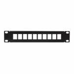 Logilink - LogiLink 25,40cm (10) Keystone Patch Panel, schwarz fr 10 Keystone Module, zum Einbau in LogiLink Wandschrnke, - 1 