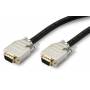Kindermann - High-quality - VGA-Kabel - HD-15 ohne Pol 9 (M) bis HD-15 ohne Pol 9 (M) - 15,0m - Schwarz (7496000115)
