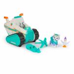 Spin Master - Paw Patrol - Schneemobil mit Everest-Figur, Snowboard und Henrietta-Figur , Spielfahrzeug