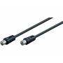 Microconnect - - Antennenkabel - IEC-Anschluss mnnlich zu IEC-Anschluss weiblich - 5,0m - doppelt abgeschirmtes Koaxialkabel - Schwarz (C