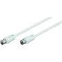 Microconnect - - Antennenkabel - IEC-Anschluss mnnlich zu IEC-Anschluss weiblich - 5 m - doppelt abgeschirmtes Koaxialkabel - wei