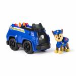 Paw Patrol: Spin Master -Veicolo Base Chase Spring 2025 - Paw Patrol - Polizei-Fahrzeug mit Chase Spielfigur, Spielfahrzeug
