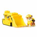 Spin Master - Paw Patrol - Baufahrzeug mit Rubble Spielfigur, Spielfahrzeug