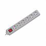 Bachmann - Tischsteckdose, 6xDosen(CEE7)->Stecker(CEE7), 1,5m, mit Schalter, wei, SELLY,