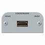 Kindermann - HDMI with Ethernet Blende mit Kabel Bu/Bu KINDERMANN 7441000542, 54x27mm (7441000542)
