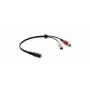 Kramer - C-A35F/2RAM Series C-A35F/2RAM-1 - Audiokabel - Composite Audio - RCA x 2 mnnlich zu mini-phone stereo 3.5 mm weiblich - 3