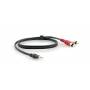 Kramer - A35M Series C-A35M/2RAM-3 - Audiokabel - RCA mnnlich zu mini-phone stereo 3.5 mm mnnlich - 90 cm