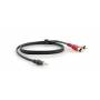 Kramer - C-A35M/2RAM Series C-A35M/2RAM-15 - Audiokabel - RCA mnnlich zu Stereo Mini-Klinkenstecker mnnlich - 4.6 m - Schwarz