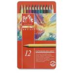 Caran D-ache - CARAN D'ACHE Buntstifte SUPRACOLOR, 12er Metalletui wasservermalbarer Knstleraquarellstift, weiche Mine, - 1 Stck (3