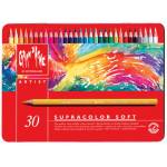 Caran D-ache - CARAN D'ACHE Buntstifte SUPRACOLOR, 30er Metalletui wasservermalbarer Knstleraquarellstift, weiche Mine, - 1 Stck (3
