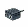 Good Connections - Alcasa AD-352BU cable interface/gender adapter 3.5mm 2 x 3.5mm Black