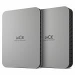 Lacie - Mobile Drive STLP1000400 - Festplatte - 1 TB - extern (tragbar) - USB 3.2 Gen 1 (USB-C Steckverbinder) - Moon Silver