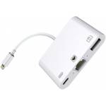 Microconnect - Microconnect W125648613 RJ45 - Lightning - USB Lightning Hub Wei� (W125648613)